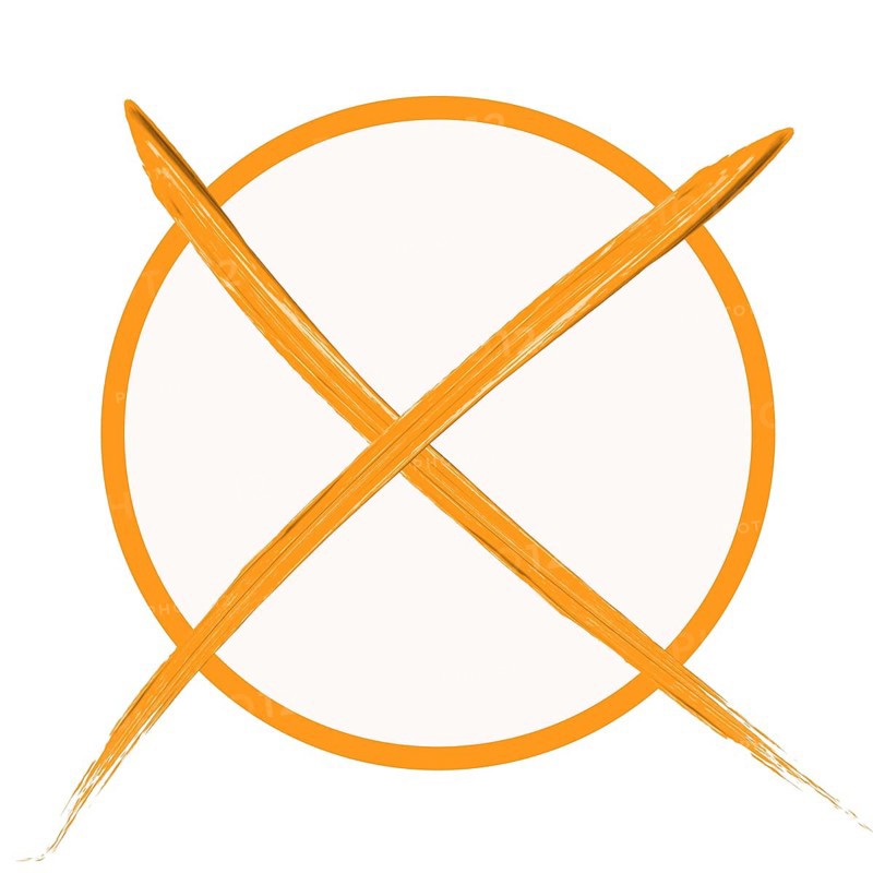 Voting cross orange