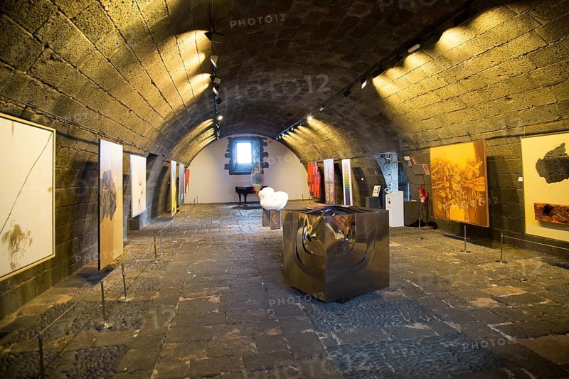 Inside International Museum of Contemporary Art, San Jose fortress, Lanzarote, Canary islands, Spain, Europe