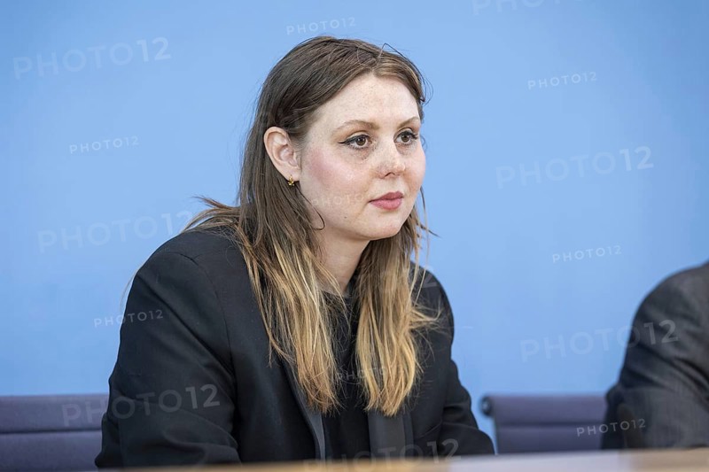 Ariel Elbert, board member of Keshet Germany, recorded during a press conference at the Federal Press Conference Centre on the topic: Antisemitic alliances after 7 October, Civil Society Situation Report on Antisemitism in Berlin, 6 June 2024