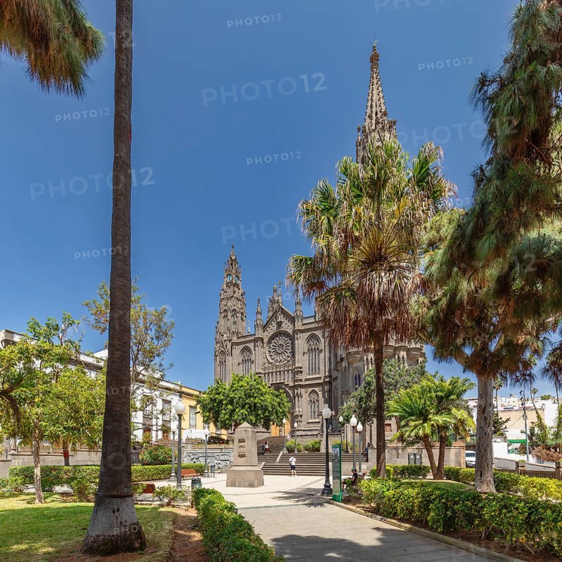 Cathedral Iglesia de San Juan de Bautista, Arucas, Gran Canaria, Canary Islands, Spain, Arucas, Gran Canaria, Canary Islands, Spain, Europe
