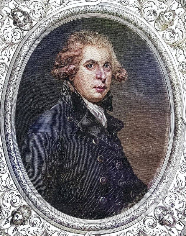 Richard Brinsley Sheridan (born 30 October 1751 in Dublin, died 7 July 1816 in London) was an Irish playwright and politician, Historical, digitally restored reproduction from a 19th century original, Record date not stated