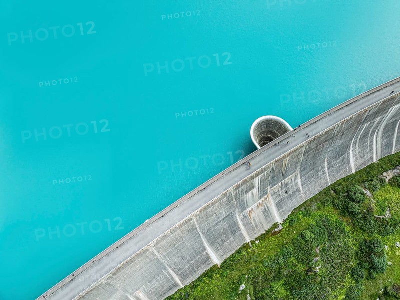 Dam of the Moiry lake, Switzerland