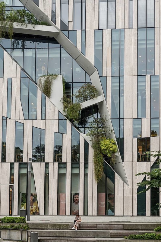 Kö-Bogen building complex, architect Daniel Libeskind, office building and shops, Düsseldorf, North Rhine-Westphalia, Rhineland, Germany, Europe
