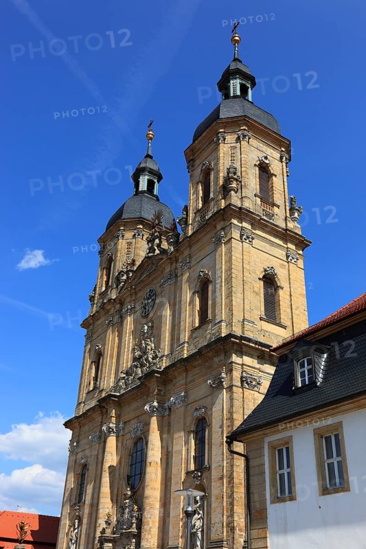 Pilgrimage basilica of the Holy Trinity of the Franciscan monastery in Gößweinstein, district of Forchheim, Upper Franconia, Bavaria, Germany, Europe