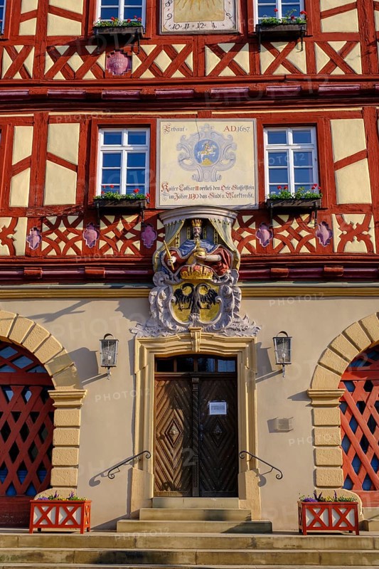 Town hall on the market square, Bad Staffelstein, Upper Franconia, Bavaria, Germany, Europe