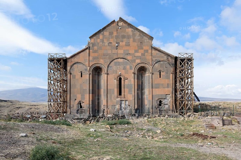Former Ani Cathedral converted into a Mosque, Ani Archaeological site, Kars, Turkey, Asia