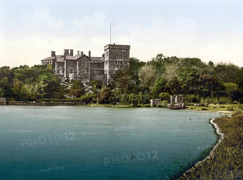 Tresco Abbey, Isles of Scilly, England, Historical, c. 1900, digitally restored reproduction after an original from the 19th century Tresco Abbey, Isles of Scilly, Historical, c. 1900, digitally restored reproduction after an original from the 19th century