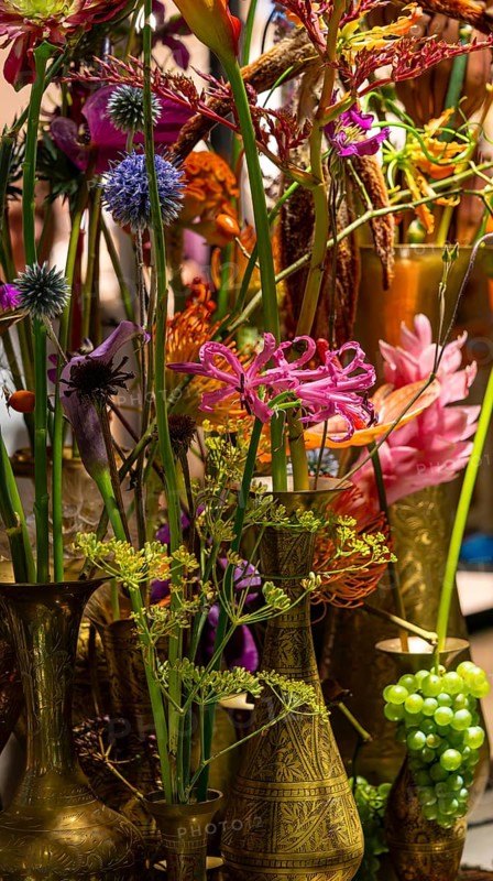 Artistic flower arrangements and decorations, German Floristry Championships, Berlin, Germany, Europe