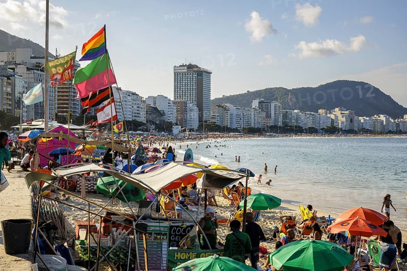 City view in Rio de Janeiro / Brazil and view of the Copacabana, 21.07.2024. Photographed on behalf of the Federal Ministry for Economic Cooperation and Development