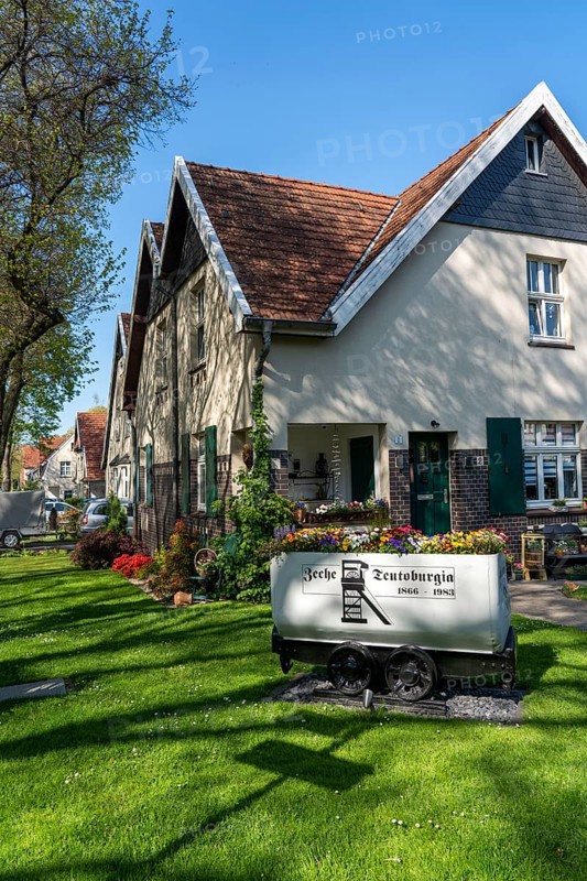 Former Teutoburgia colliery housing estate, part of the Route of Industrial Heritage, in Herne, North Rhine-Westphalia, Germany, Europe