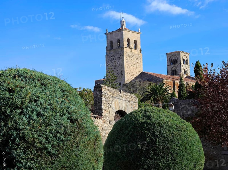 Iglesia de Santa Maria la Major church, in historic medieval town of Trujillo, Caceres province, Extremadura, Spain, Europe