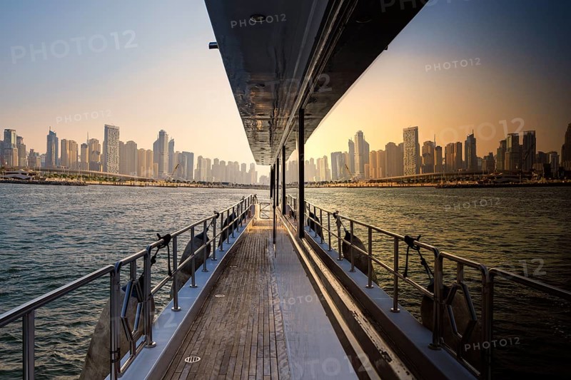 Dubai Marina and Harbour, Skyline Architecture and Marina, United Arab Emirates, Asia