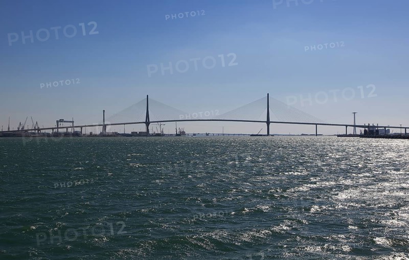 Constitution of 1812 Bridge, La Pepa Bridge, completed in 2015, Bay of Cadiz, Cadiz, Spain, Europe