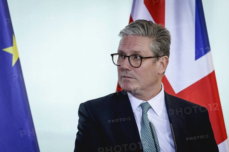 Keri Starmer, Prime Minister of the United Kingdom of Great Britain and Northern Ireland, during a press conference in Berlin, 28 August 2024