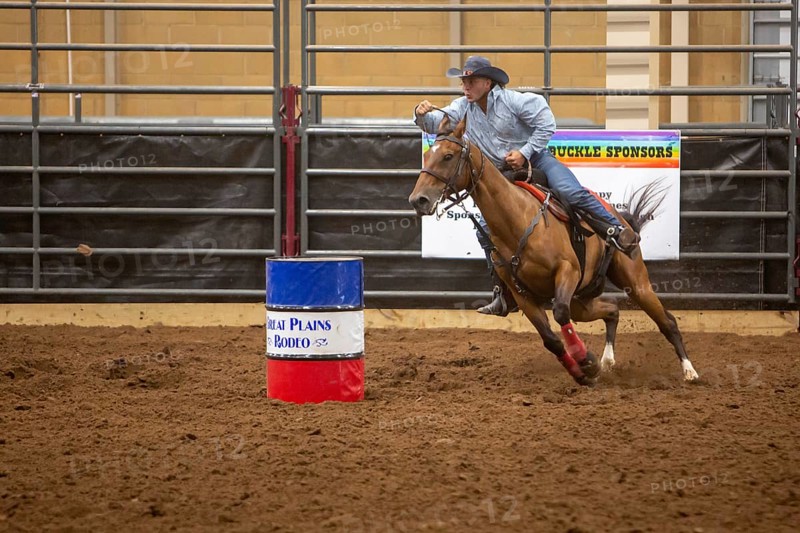 Oklahoma City, Oklahoma, The barrel racing event at the Great Plains Rodeo, an annual gay rodeo that features traditional rodeo competition while emphasizing the camaraderie of the LGBTQ community