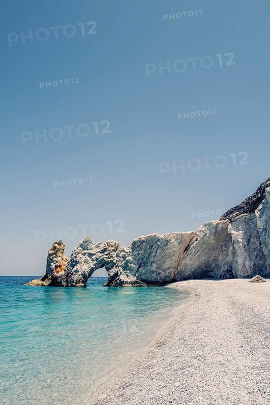 Greek island Skiathos with the beautiful beach called Lalaria, Greece, Europe