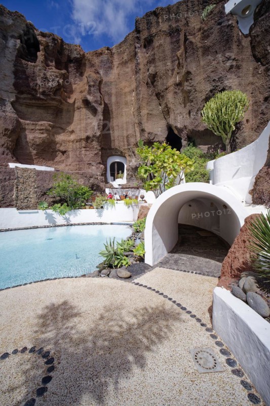 Museo LagOmar, Lagomar Museum, designed by César Manrique and Jesús Soto, Nazaret, Tahiche, Lanzarote, Canary Islands, Canary Islands, Spain, Europe