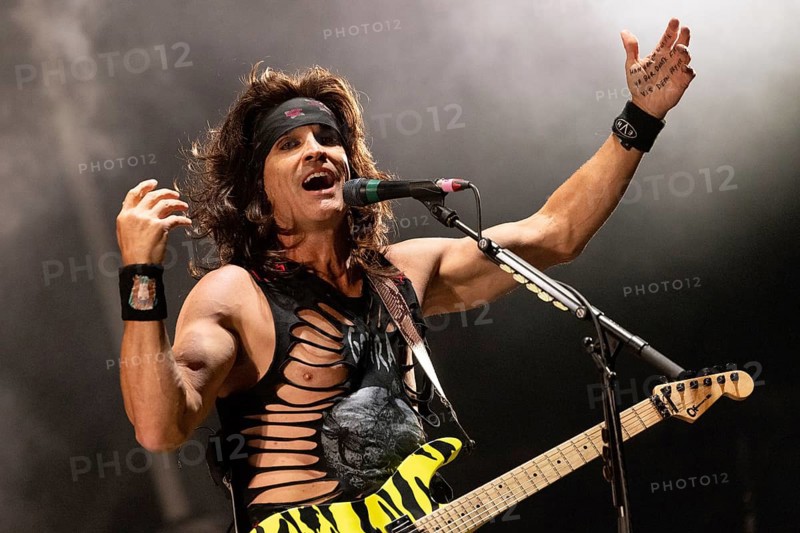 Copenhagen, Denmark - 19.6.2024: Satchel, guitarist of the band Steel Panther at the Copenhell Metal Festival at Kløverparken Camping Copenhagen, Denmark. The festival will take place from 19-22 June 2024
