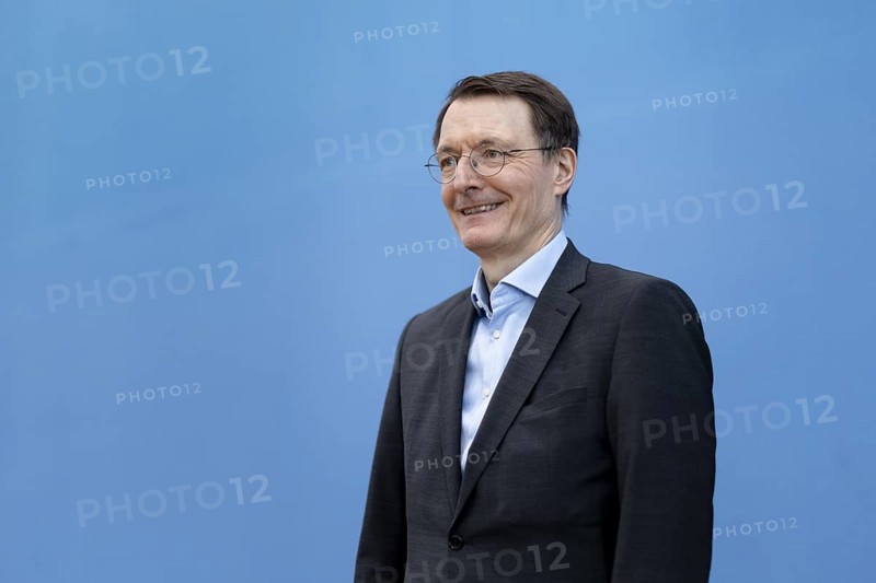 Karl Lauterbach (SPD), Federal Minister of Health, recorded during the press conference on the resolution on the Healthcare Reform Act (GVSG) at the Federal Press Conference in Berlin, 22 May 2024