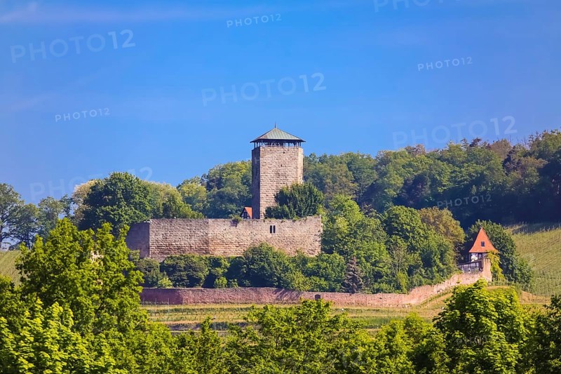 Hohenbeilstein Castle, hilltop castle, Beilstein, Heilbronn district, Baden-Württemberg, Germany, Europe
