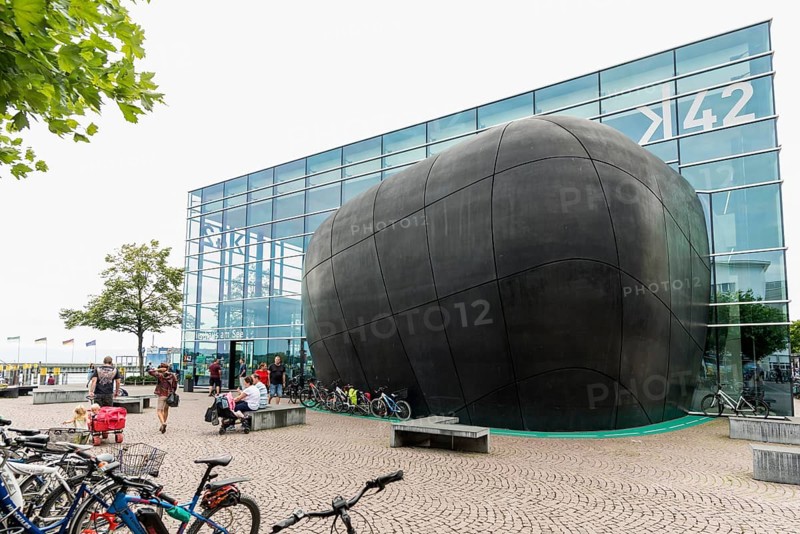 Cultural Centre K42, Medienhaus am See, lakeside promenade, Friedrichshafen, Lake Constance, Baden-Württemberg, Germany, Europe