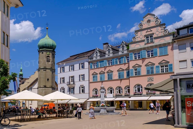 Seekapelle zu unserer lieben Frau am See, Leutbühel, town square, Rathausstraße, old town, Bregenz, Vorarlberg, Austria, Europe