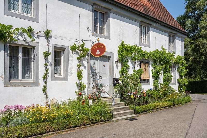 The glassblowing workshop, Salem Castle, former imperial abbey, former monastery of the Cistercian order, Salem, Lake Constance, Lake Constance district, Baden-Württemberg, Germany, Europe