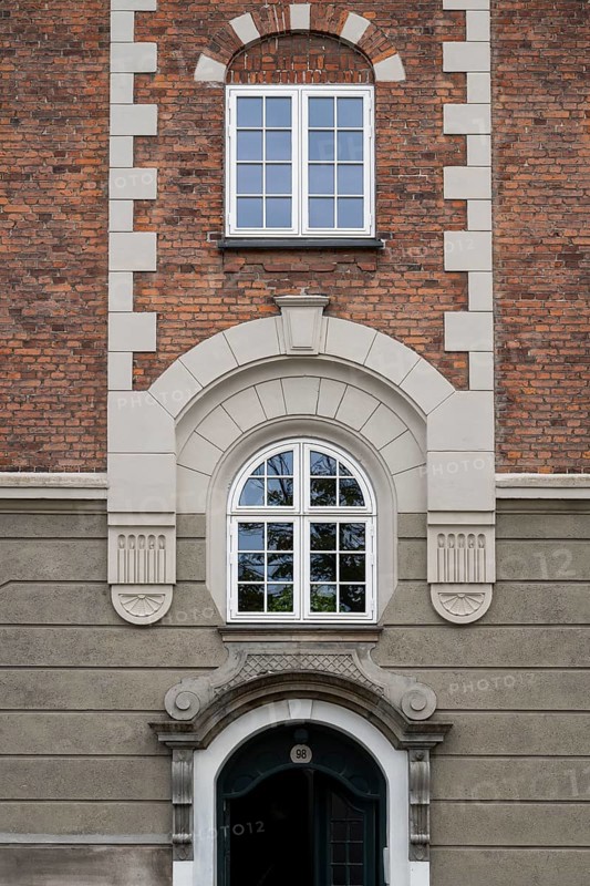 Facade of historic building, Christianshavn Canal, Christianshavn, Copenhagen, Denmark, Europe