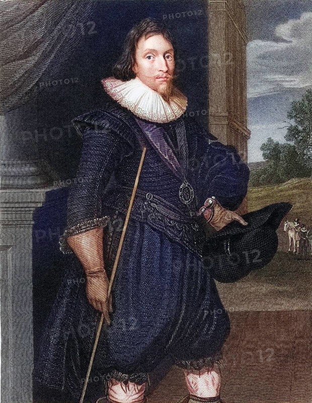 James Hamilton 2nd Marquess of Hamilton, 1589-1624, From the book Lodges British Portraits, published 1823, Historic, digitally restored reproduction from a 19th century original, Record date not stated