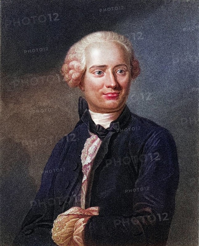 Jean Le Rond DAlembert 1717-1783, French mathematician, philosopher and writer. From the book Gallery of Portraits, published in 1833, Historical, digitally restored reproduction from a 19th century original, Record date not stated