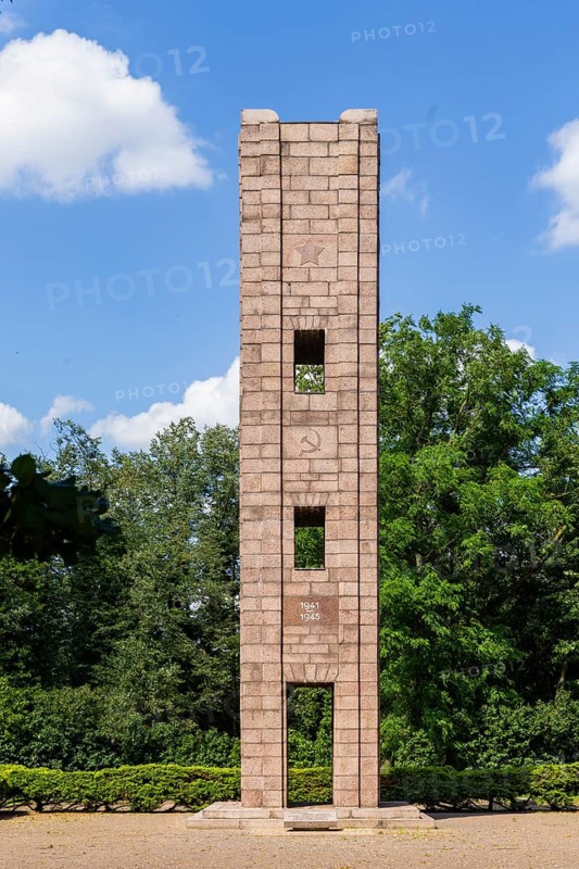 The Ehrenhain Zeithain memorial in Zeithain, north-east of Riesa, commemorates the victims of the Stalag 304 (Stalag IV-H) Zeithain POW labour camp at this location. It existed between 1941 and 1945, from 1942 as a branch camp of the Mühlberg main camp IV B with the designation Stalag IV B/Z., Memorial Ehrenhain Zeithain, Zeithain, Saxony, Germany, Europe