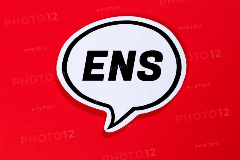 Gender ENS as a symbol for gender-appropriate language in speech bubble Communication concept speaking in