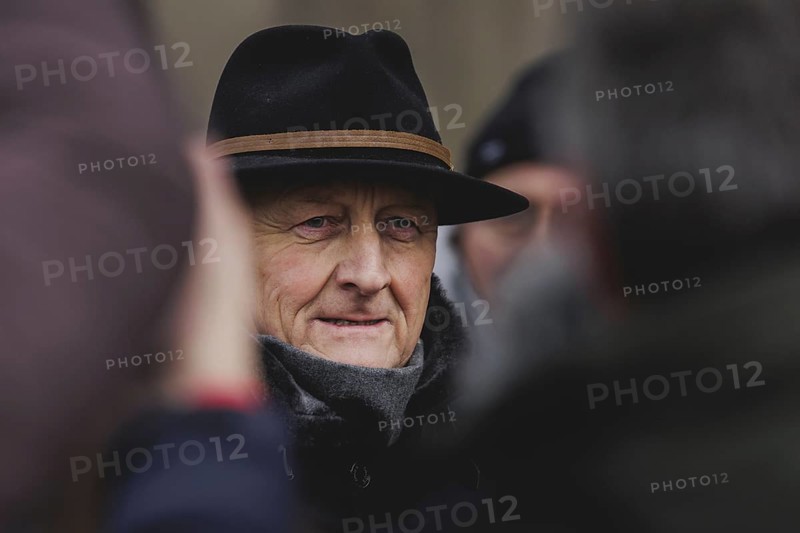 Joachim Rukwied, President of the German Farmers' Association (DBV), pictured during the farmers' protests in Berlin, 15 January 2024. 10, 000 participants are expected on Monday as part of the farmers' protest week. They are protesting un