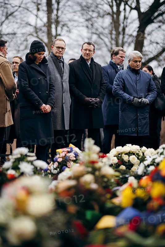 Commemorative event on the occasion of Holocaust Remembrance Day, in memory of the victims of National Socialism, at the Memorial to the Homosexuals Persecuted under National Socialism in Berlin, 31 January 2024