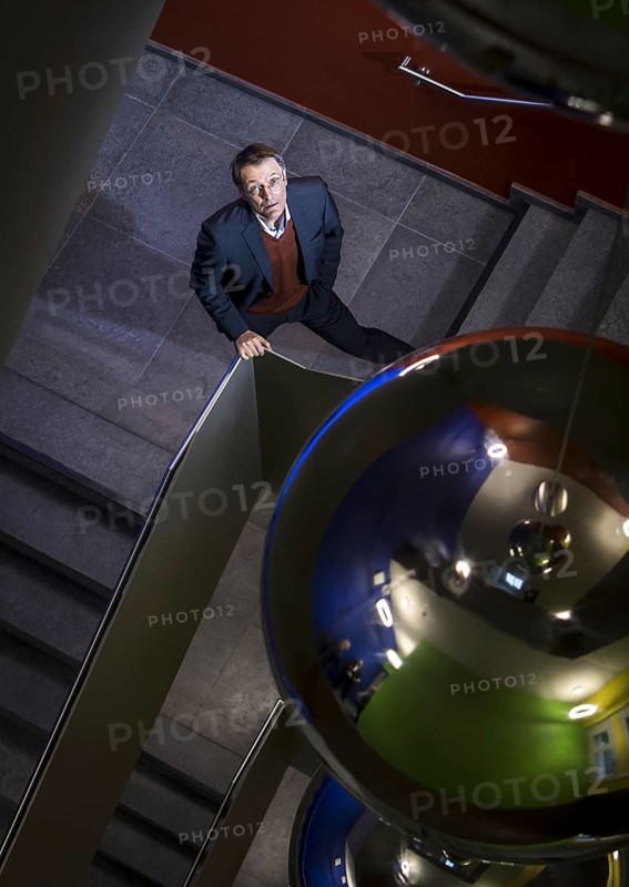 Karl Lauterbach (SPD), Federal Minister of Health, photographed in the stairwell of the Federal Ministry of Health during an interview