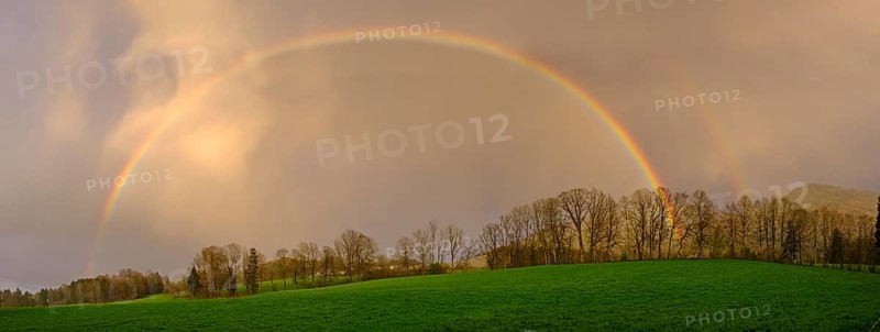 Rainbow, near Bad Heilbrunn, Upper Bavaria, Bavaria, Germany, Europe