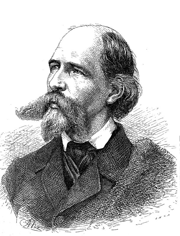 Franz Emanuel August Geibel, 17 October 1815, 6 April 1884, was a German lyric poet, Historical, digital reproduction of an original from the 19th century