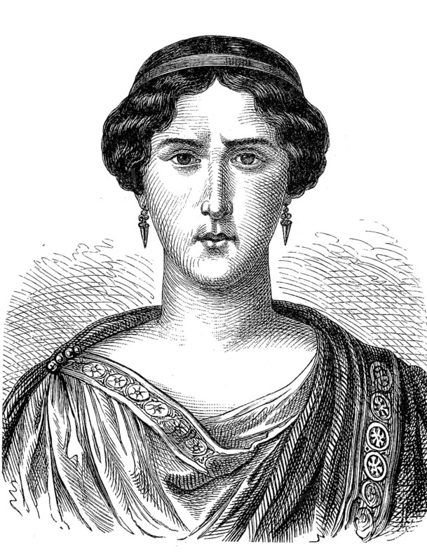 Rachel, also known as Mademoiselle Rachel, actually Elisa Rachel Felix or Elizabeth-Rachel Felix, 21 February 1821, 3 January 1858, was a French actress of Jewish faith and was considered one of the greatest tragedians of her time, Historical, digital reproduction of an original from the 19th century