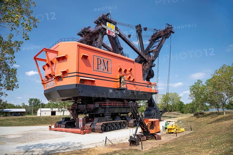 West Mineral, Kansas, Big Brutus, the world's largest electric shovel built by Bucyrus-Erie for the Pittsburg and Midway coal mining company. The machine ran 24 hours a day from 1963 to 1974. It is now a tourist attraction