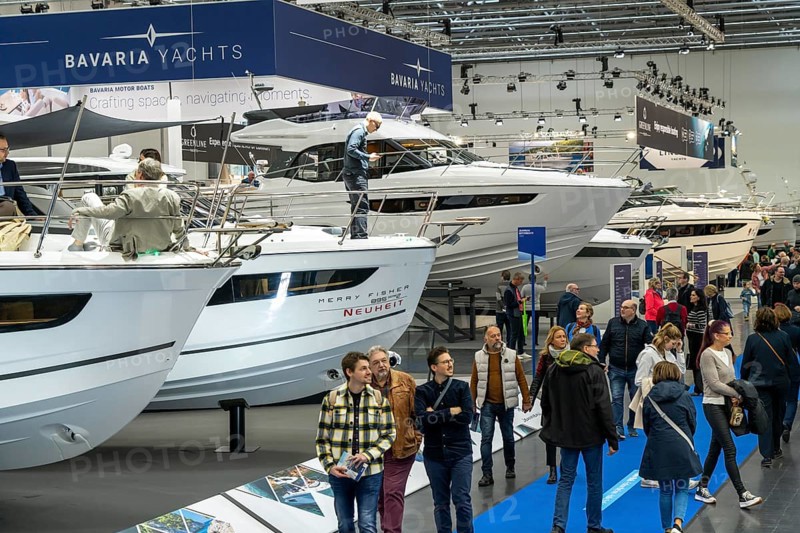Motorboats at BOOT 2024, the world's largest yacht and water sports trade fair in Düsseldorf, North Rhine-Westphalia, Germany, Europe