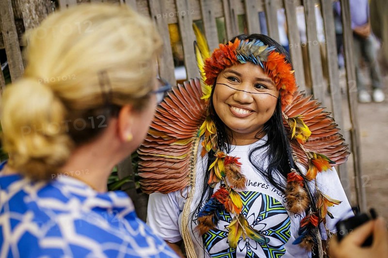 Svenja Schulze (SPD), Federal Minister for Economic Cooperation and Development, at a meeting with representatives of indigenous and traditional peoples. Alter do Chao, 20.07.2024. Photographed on behalf of the Federal Ministry for Economic Cooperation and Development