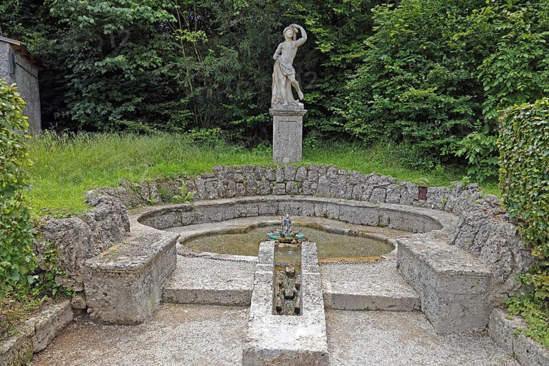 Hellbrunn Palace, pleasure palace, trick fountains, Salzburg, Austria, Europe