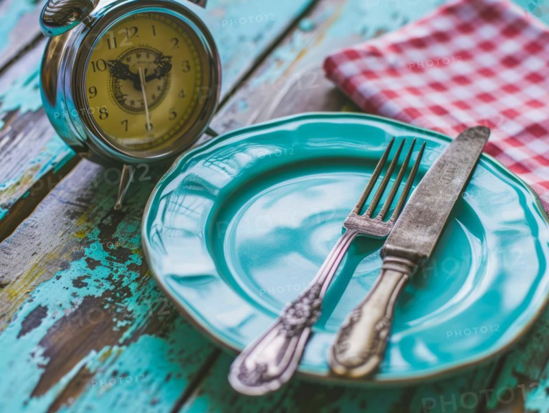 Concept of intermittent fasting for weight loss and dieting, AI generated