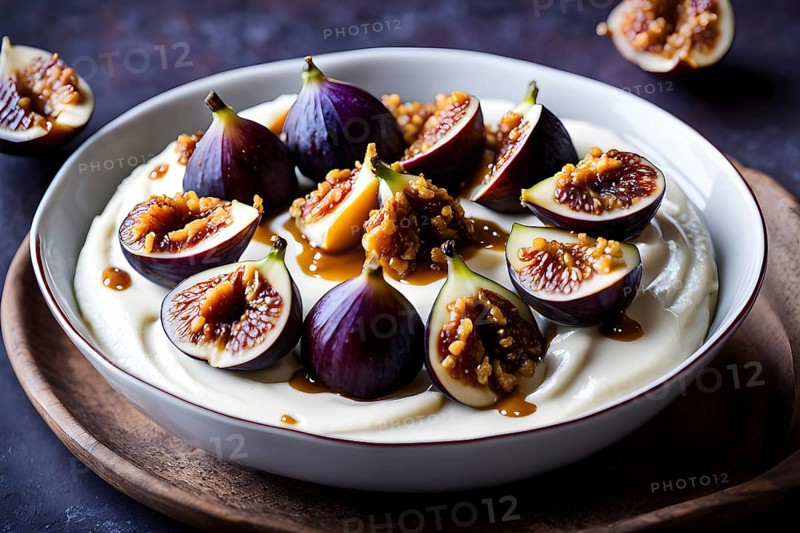 Lively and healthy mood food for dessert, AI generated, AI generated