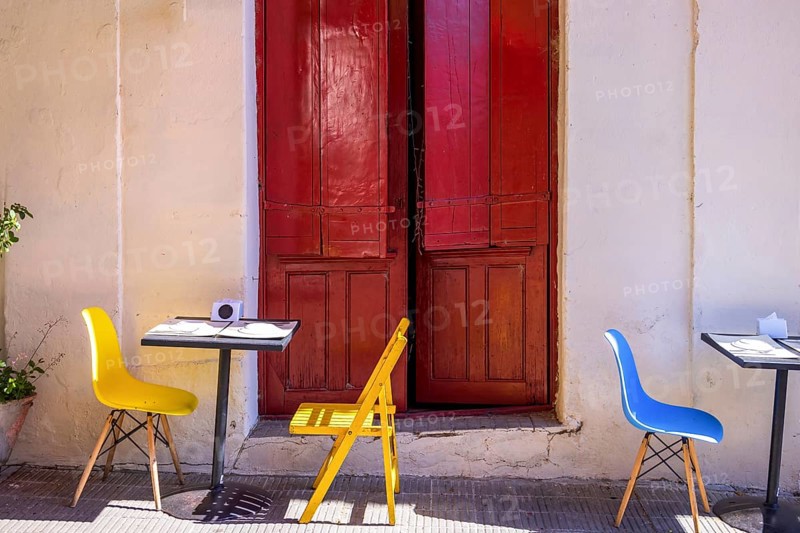 Uruguay, colonial streets of Colonia Del Sacramento in historic center of Barrio Historico, South America