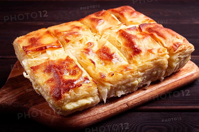 Achma, khachapuri, traditional Georgian dish, homemade, no people