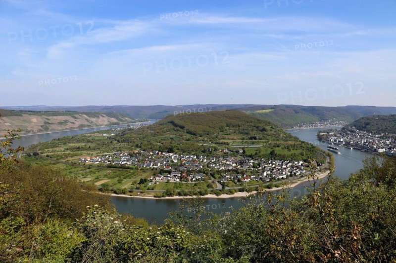 The Rhine bend near Boppard, Rhineland-Palatinate