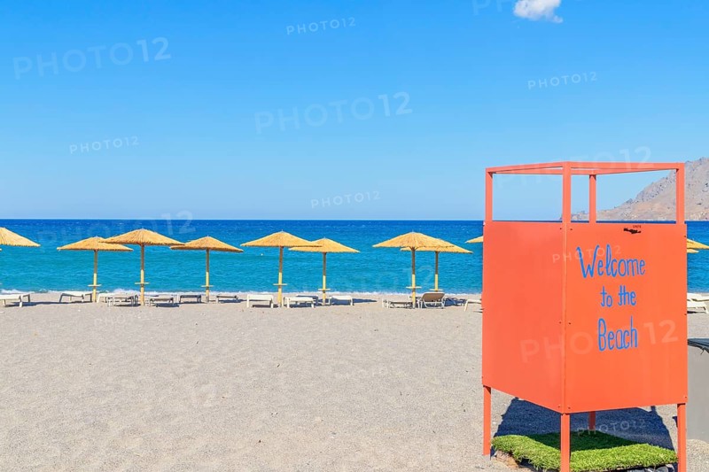 Beach, Plakias, Rethymno, Southern Crete, Crete, Greek Islands, Greece, Europe