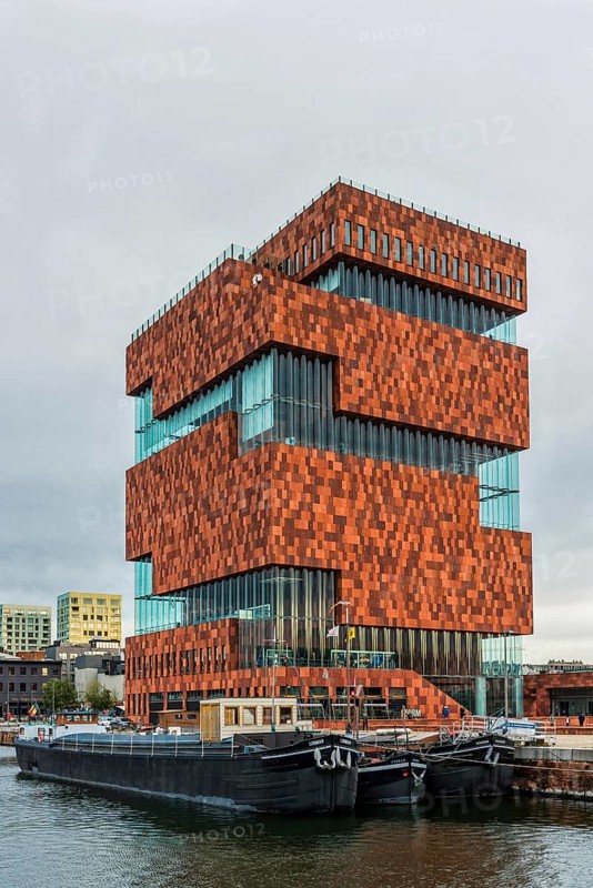 MAS Museum, harbour, architecture, design, city trip, tourism, modern, building, Antwerp, Belgium, Europe