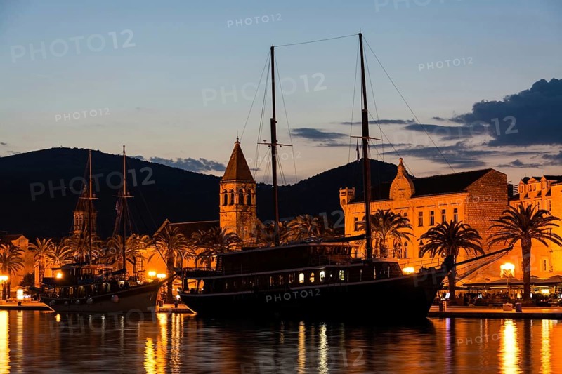 Trogir is a port city in Croatia and is located in central Dalmatia about 15 kilometres west of Split, Croatia, Europe
